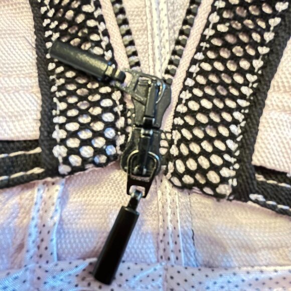 APANAGE PASTEL PINK jacket, SIZE XS, full zip-up. with black trims. - Picture 5 of 15